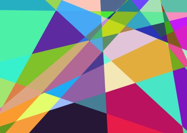 Geometrik soyutlama üretken sanat arkaplan çizimi