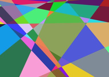 Geometrik soyutlama üretken sanat arkaplan çizimi