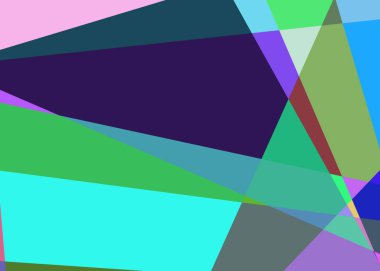 Geometrik soyutlama üretken sanat arkaplan çizimi