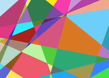 Geometrik soyutlama üretken sanat arkaplan çizimi