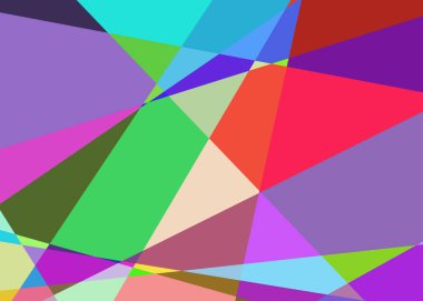 Geometrik soyutlama üretken sanat arkaplan çizimi