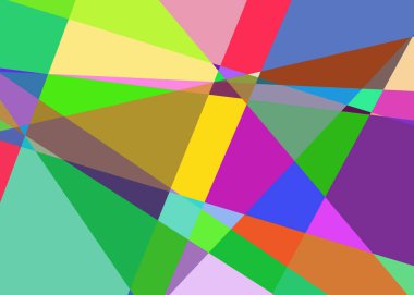 Geometrik soyutlama üretken sanat arkaplan çizimi