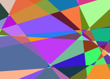 Geometrik soyutlama üretken sanat arkaplan çizimi