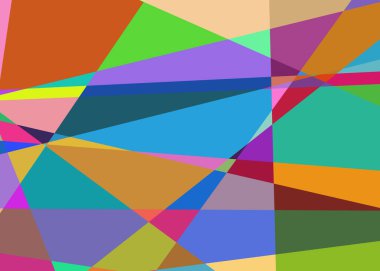 Geometrik soyutlama üretken sanat arkaplan çizimi