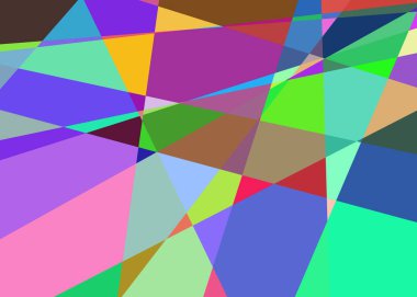 Geometrik soyutlama üretken sanat arkaplan çizimi