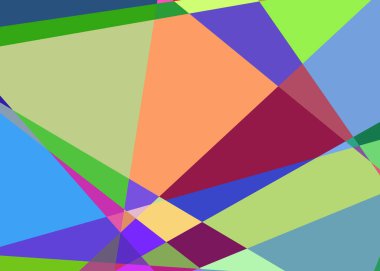 Geometrik soyutlama üretken sanat arkaplan çizimi