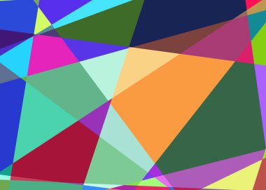 Geometrik soyutlama üretken sanat arkaplan çizimi