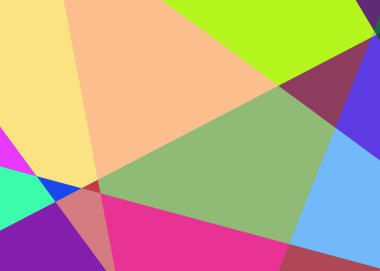 Geometrik soyutlama üretken sanat arkaplan çizimi