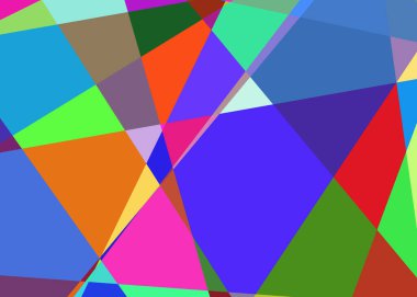 Geometrik soyutlama üretken sanat arkaplan çizimi