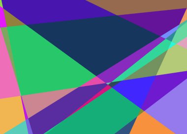 Geometrik soyutlama üretken sanat arkaplan çizimi