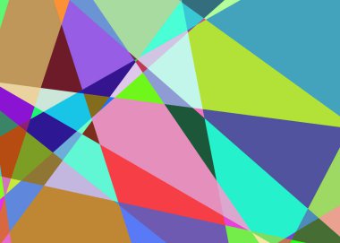 Geometrik soyutlama üretken sanat arkaplan çizimi