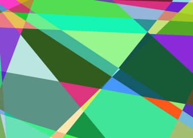 Geometrik soyutlama üretken sanat arkaplan çizimi