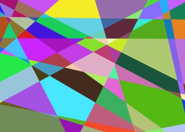 Geometrik soyutlama üretken sanat arkaplan çizimi