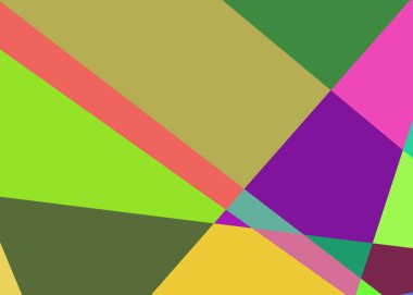 Geometrik soyutlama üretken sanat arkaplan çizimi