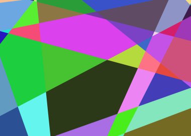 Geometrik soyutlama üretken sanat arkaplan çizimi