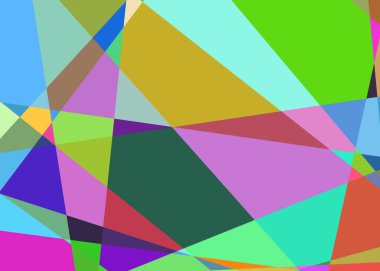 Geometrik soyutlama üretken sanat arkaplan çizimi