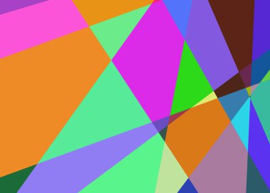 Geometrik soyutlama üretken sanat arkaplan çizimi