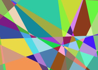 Geometrik soyutlama üretken sanat arkaplan çizimi