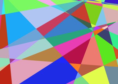 Geometrik soyutlama üretken sanat arkaplan çizimi