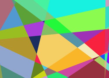 Geometrik soyutlama üretken sanat arkaplan çizimi