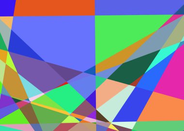 Geometrik soyutlama üretken sanat arkaplan çizimi