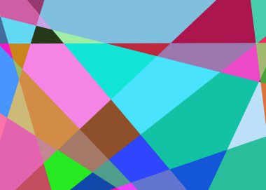 Geometrik soyutlama üretken sanat arkaplan çizimi