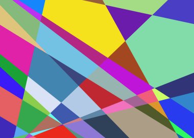 Geometrik soyutlama üretken sanat arkaplan çizimi