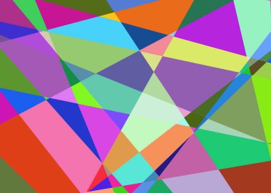 Geometrik soyutlama üretken sanat arkaplan çizimi