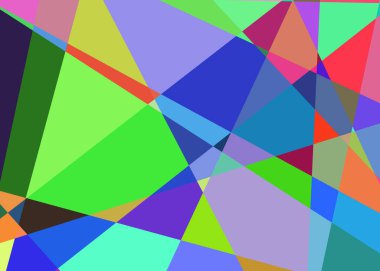 Geometrik soyutlama üretken sanat arkaplan çizimi