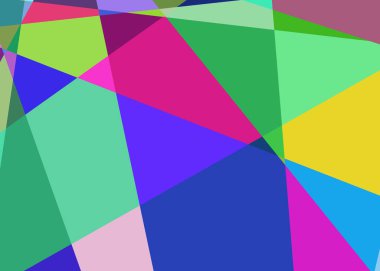 Geometrik soyutlama üretken sanat arkaplan çizimi