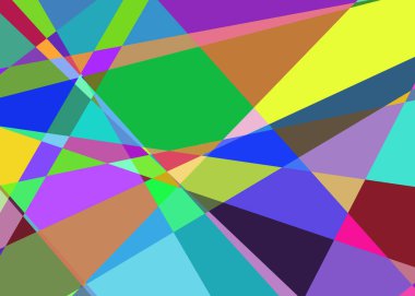 Geometrik soyutlama üretken sanat arkaplan çizimi