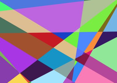 Geometrik soyutlama üretken sanat arkaplan çizimi