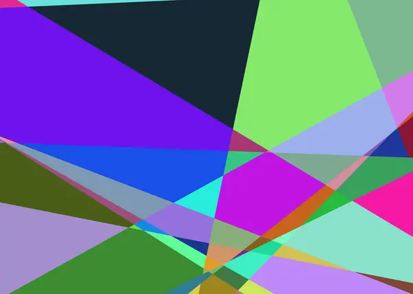 Geometric Abstraction Generative Art Background Art Illustration — Vetor de Stock