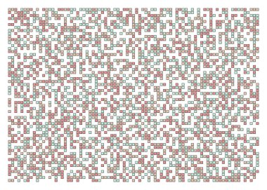 Ofset Quad üretken sanat arkaplan çizimi