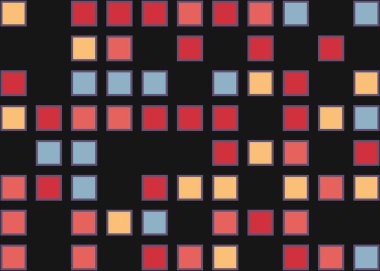 Ofset Quad üretken sanat arkaplan çizimi