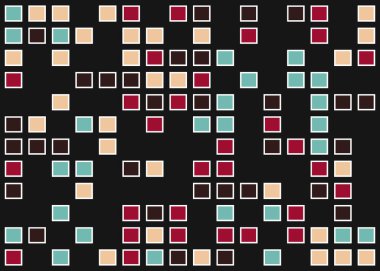 Ofset Quad üretken sanat arkaplan çizimi