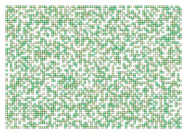 Ofset Quad üretken sanat arkaplan çizimi