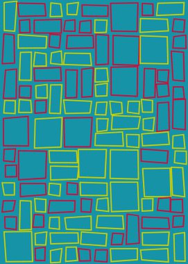 Ofset Quad üretken sanat arkaplan çizimi