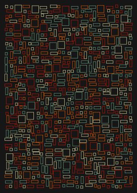 Ofset Quad üretken sanat arkaplan çizimi