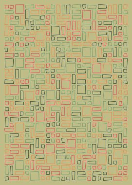 Ofset Quad üretken sanat arkaplan çizimi