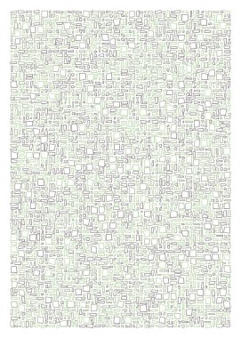 Ofset Quad üretken sanat arkaplan çizimi