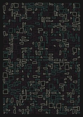 Ofset Quad üretken sanat arkaplan çizimi