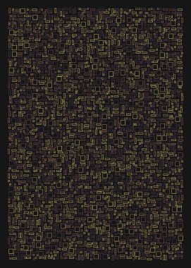 Ofset Quad üretken sanat arkaplan çizimi
