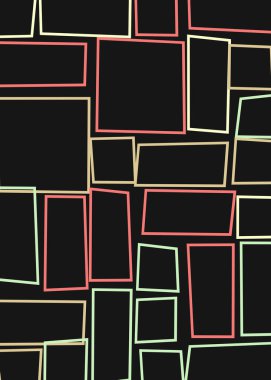 Ofset Quad üretken sanat arkaplan çizimi