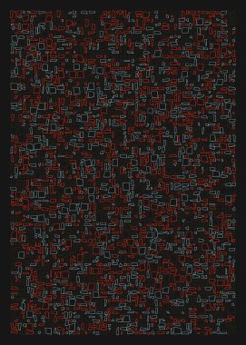 Ofset Quad üretken sanat arkaplan çizimi