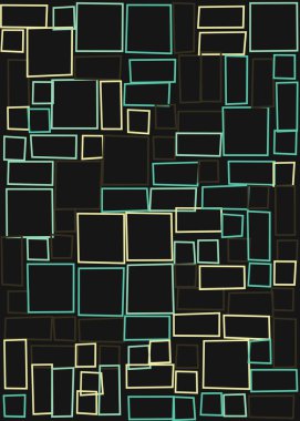 Ofset Quad üretken sanat arkaplan çizimi