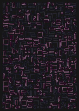 Ofset Quad üretken sanat arkaplan çizimi