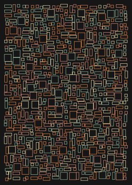 Ofset Quad üretken sanat arkaplan çizimi