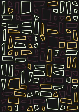 Ofset Quad üretken sanat arkaplan çizimi