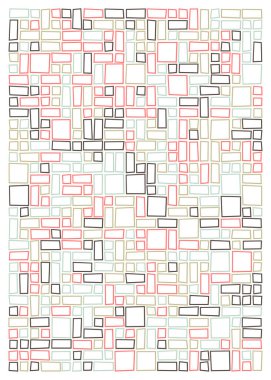 Ofset Quad üretken sanat arkaplan çizimi